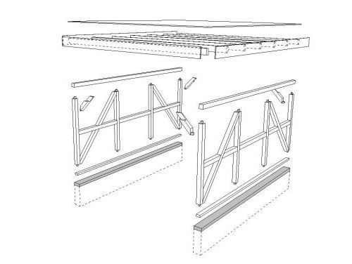 Fachwerk Zeichnung