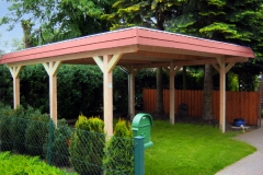Doppelcarport Akzent mit Landhausblende