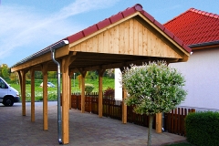 Satteldach Einzelcarport Akzent 
