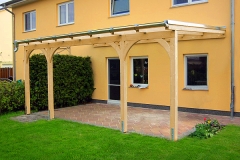 Terrassenüberdachung Pultdach Classic mit transparenter Dacheindeckung
